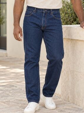 Rustler Men’s Relaxed Jeans - Dark Blue